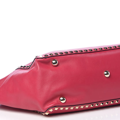 Valentino Garavani Vitello Medium Rockstud Tote Cyclamin 7 of 10