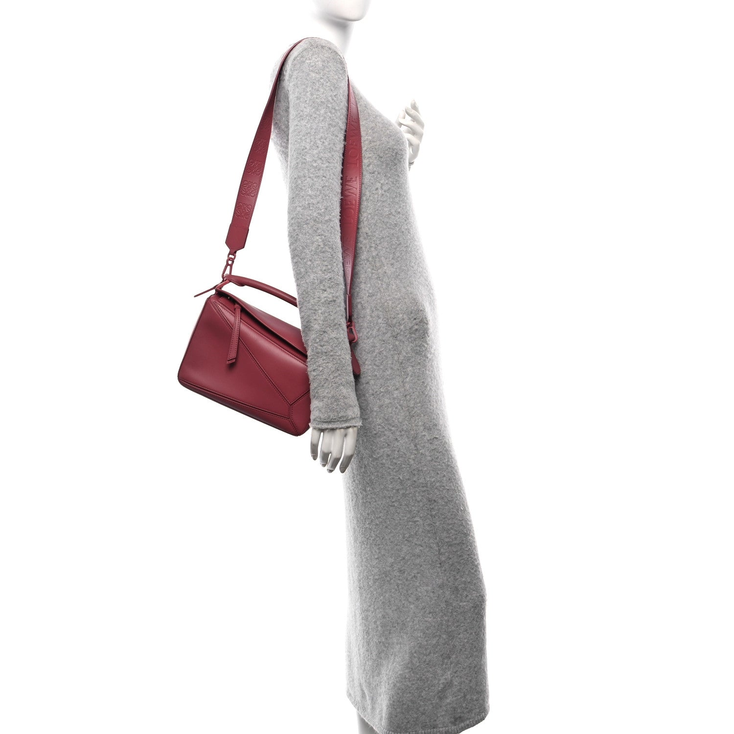 Loewe Satin Calfskin Small Puzzle Bag Plumrose 2 of 10
