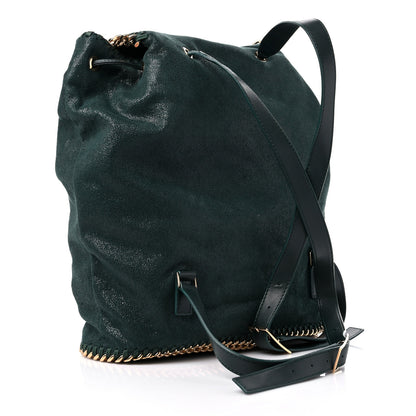 Stella McCartney Shaggy Deer Falabella Backpack Green 3 of 10