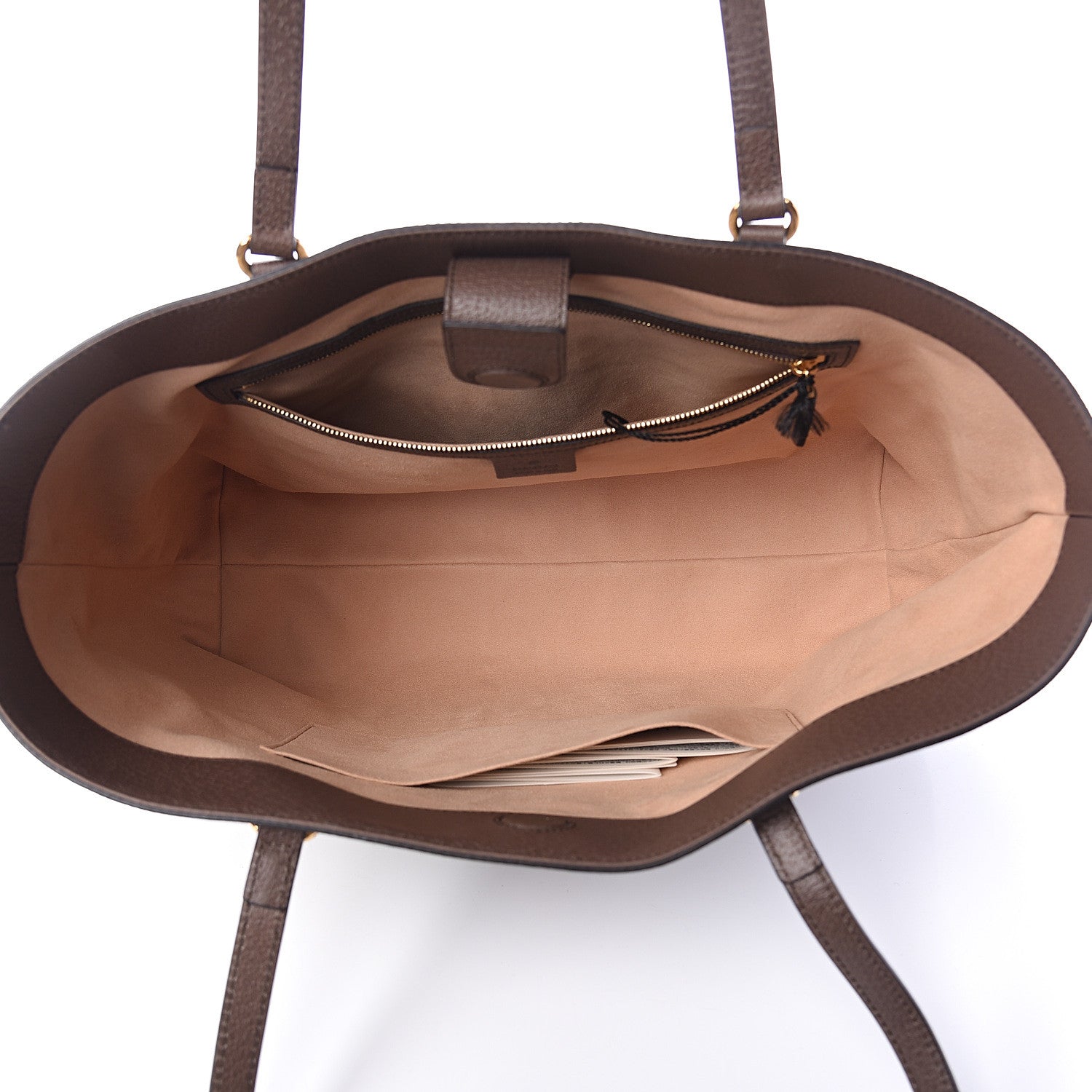 Gucci GG Supreme Monogram Medium Ophidia Shopping Tote Brown 4 of 8