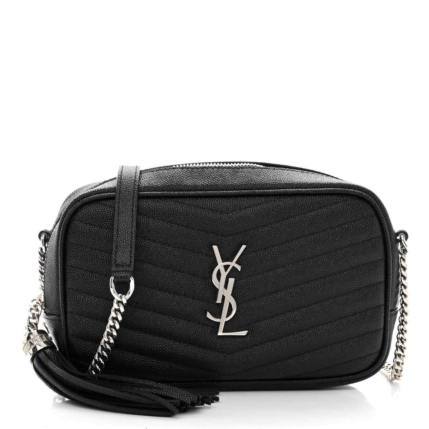 Grain De Poudre Matelasse Monogram Mini Lou Camera Bag Black