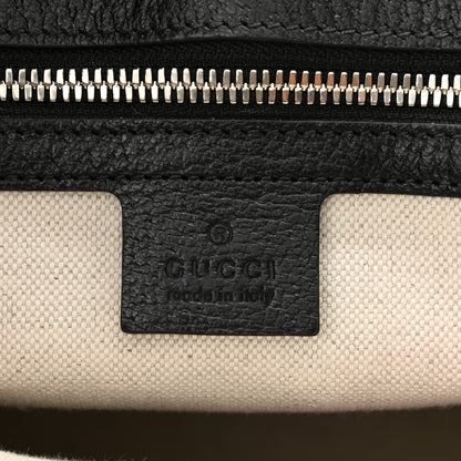 Gucci Canvas Plaid ICCUG Embroidered Small Tote Bag Black White Red Blue Smile Yellow 6 of 10