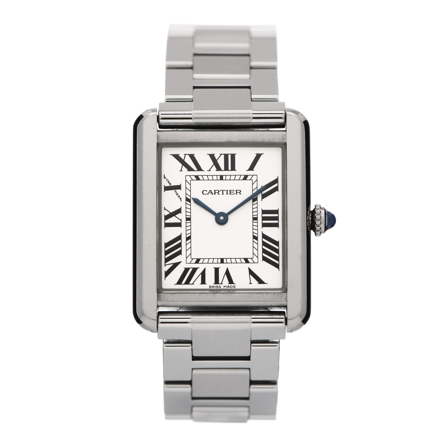 Cartier Stainless Steel 24mm Tank Solo Quartz Watch 1 of 6