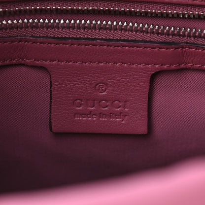 Gucci GG Supreme Monogram Blooms Small Single Buckle Backpack Beige Multicolor Dry Rose 6 of 9