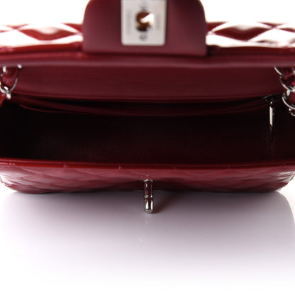 Chanel Patent Calfskin Quilted Mini Rectangular Flap Red 5 of 14