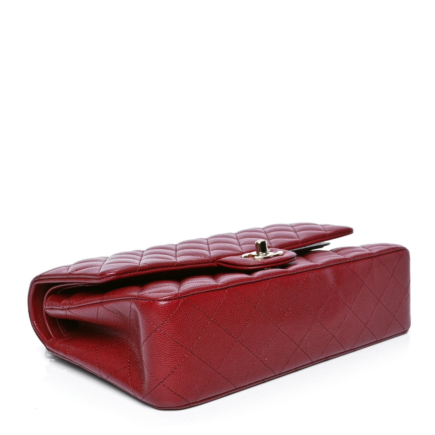 Chanel Caviar Quilted Medium Double Flap Red 3 of 4