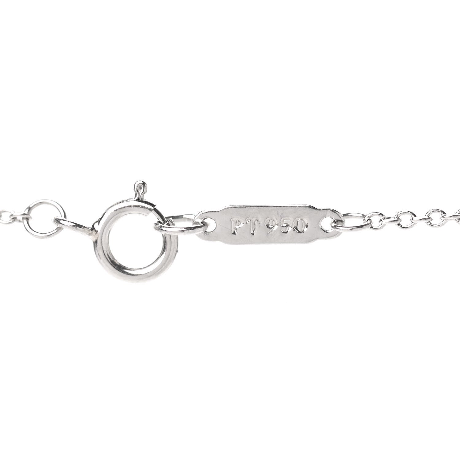 Tiffany Platinum Diamond 1.96ctw Heart Pendant Necklace 4 of 6