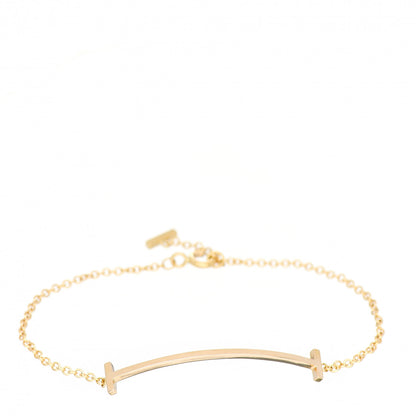 Tiffany 18K Yellow Gold T Smile Bracelet 2 of 4