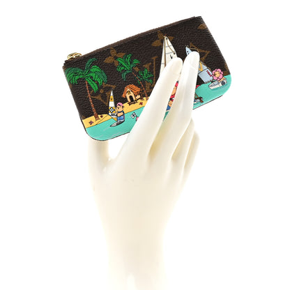 Louis Vuitton Monogram 2023 Christmas Animation Sailing Vivienne Key Pouch Dragonfruit Pink 2 of 6