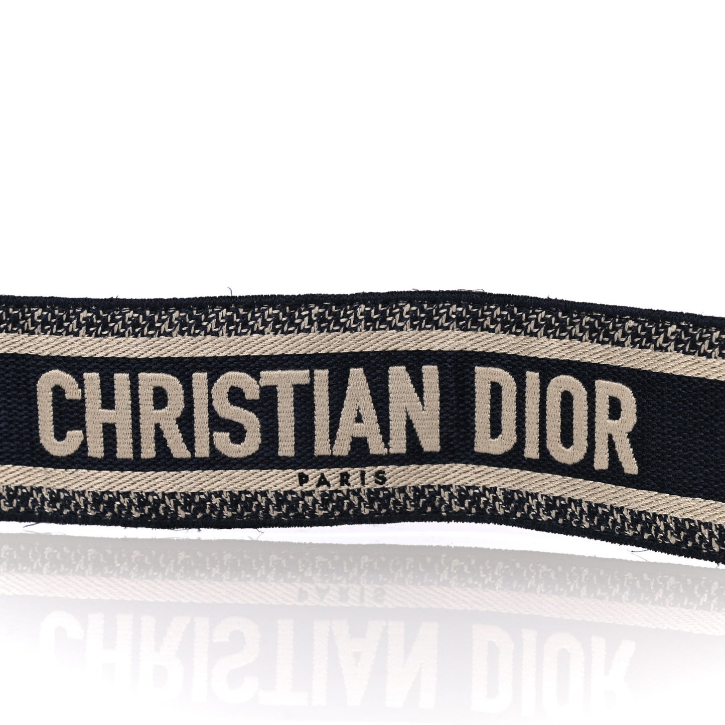 Canvas Embroidered Shoulder Strap Blue