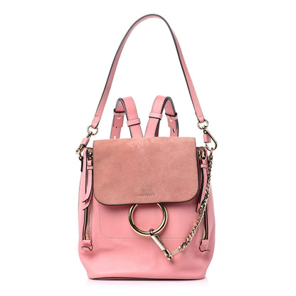 Chloe Suede Calfskin Small Faye Backpack Ideal Blush 1 of 15