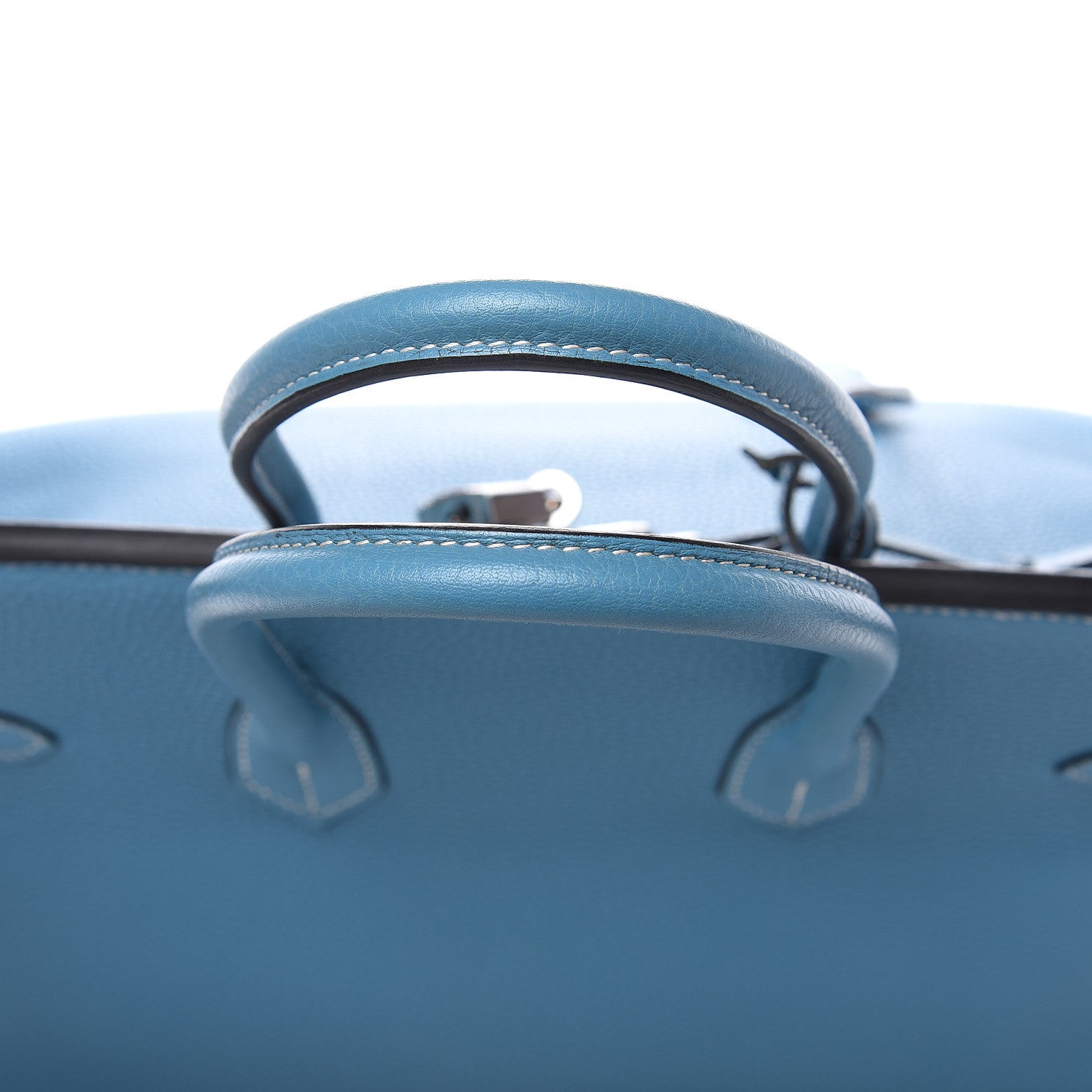 Hermes Taurillon Clemence Birkin 35 Blue Jean 21 of 29