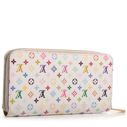 Louis Vuitton Monogram Multicolor Zippy Wallet White 3 of 7