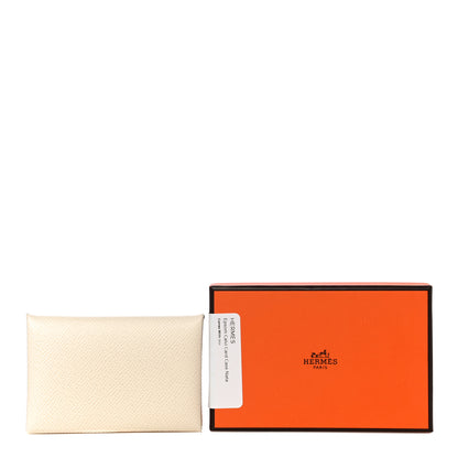 Hermes Epsom Calvi Card Case Nata 10 of 10