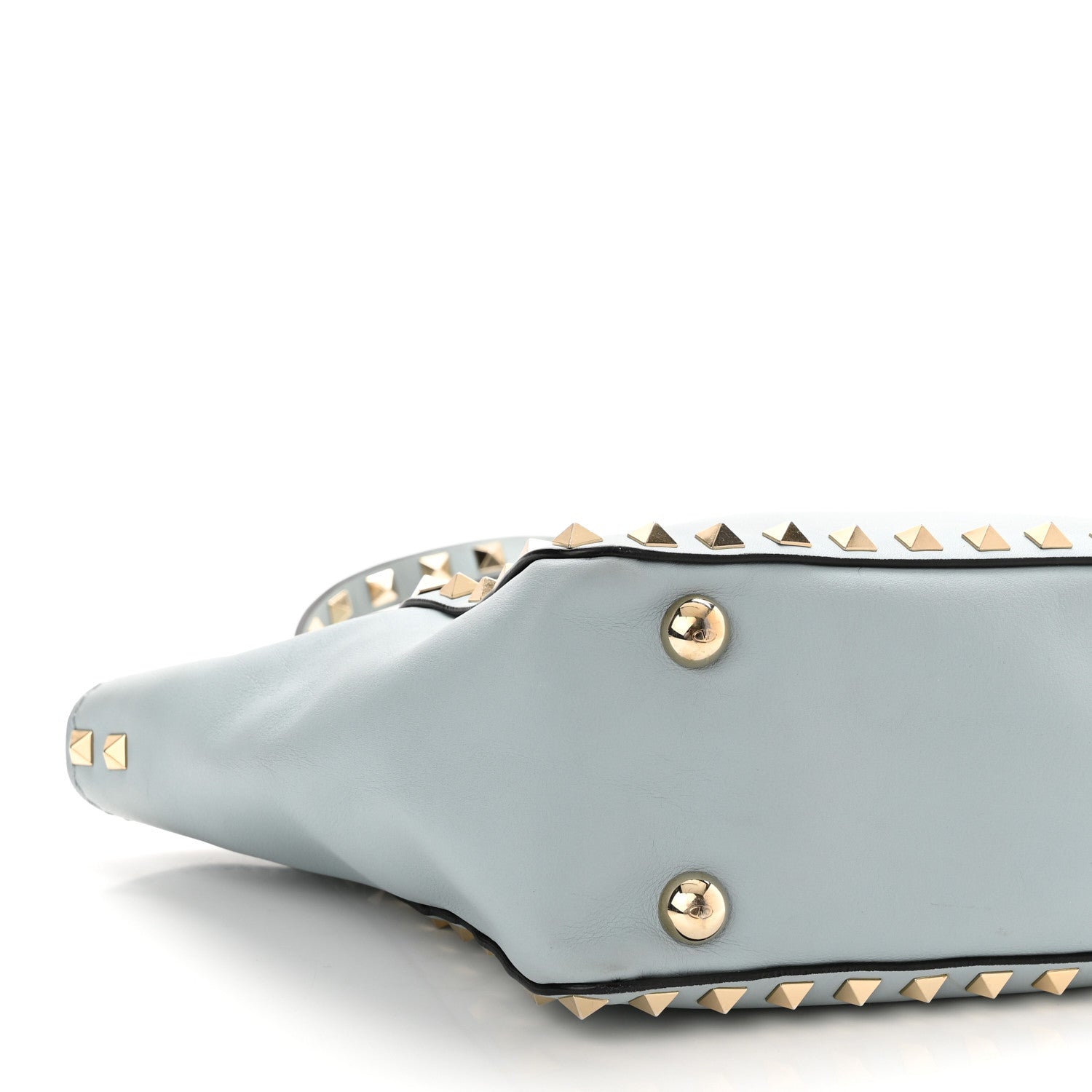 Valentino Garavani Vitello Mini Rockstud Tote Sky Sorbet 8 of 9