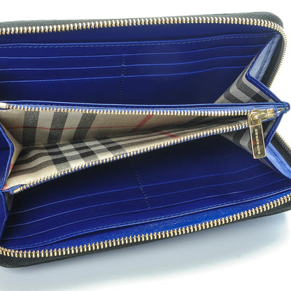 Burberry Calfskin Ziggy Zip Around Wallet Brilliant Blue 5 of 8