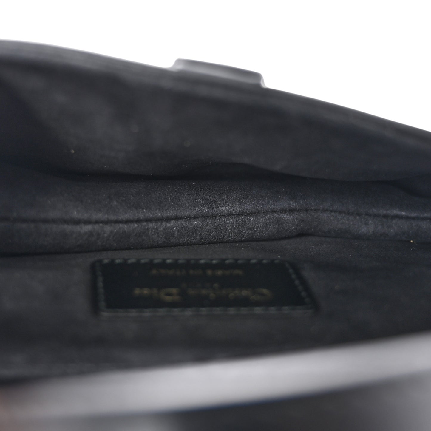 Calfskin Mini Saddle Bag Black