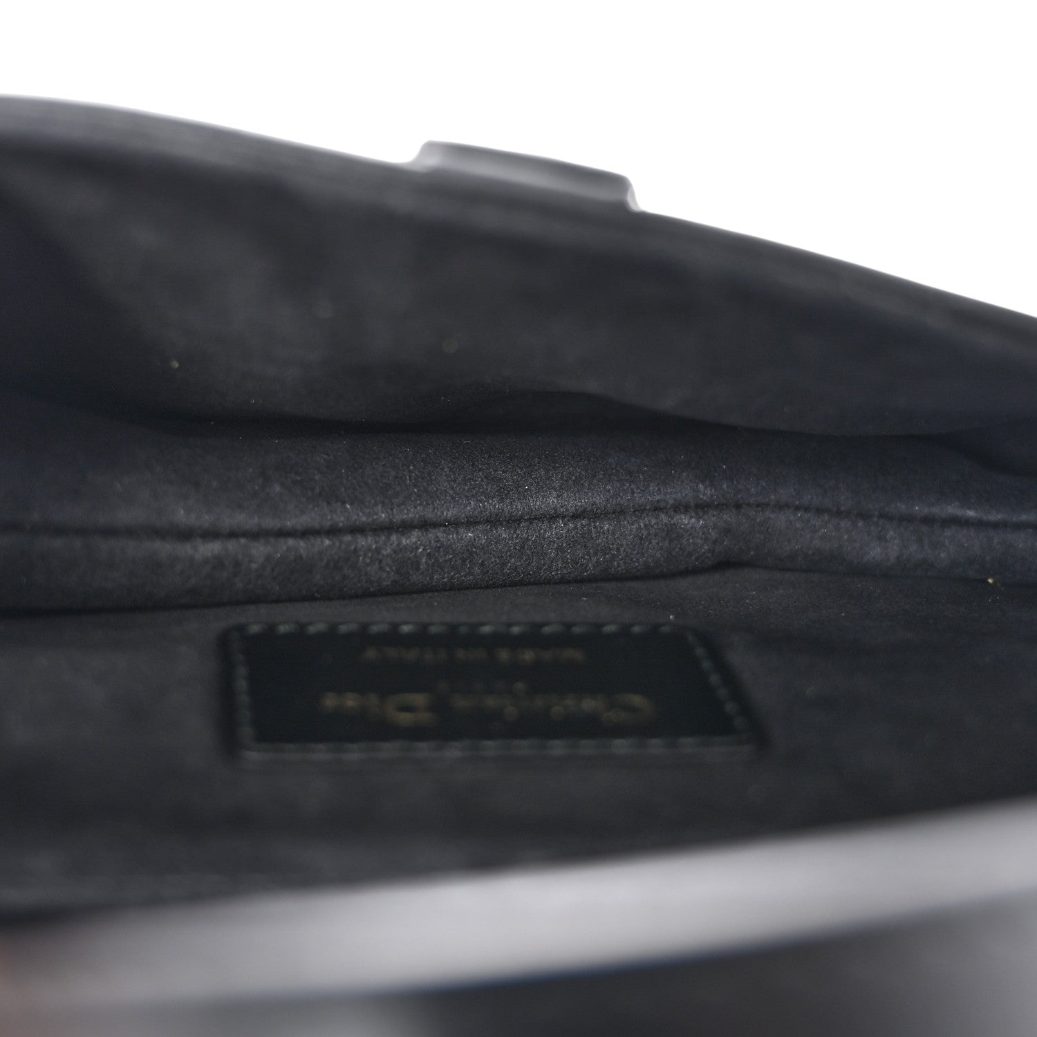 Christian Dior Calfskin Mini Saddle Bag Black 5 of 13
