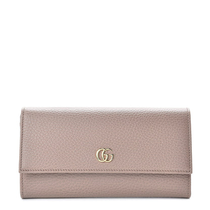 Gucci Dollar Calfskin GG Marmont Continental Wallet Porcelain Rose 1 of 8