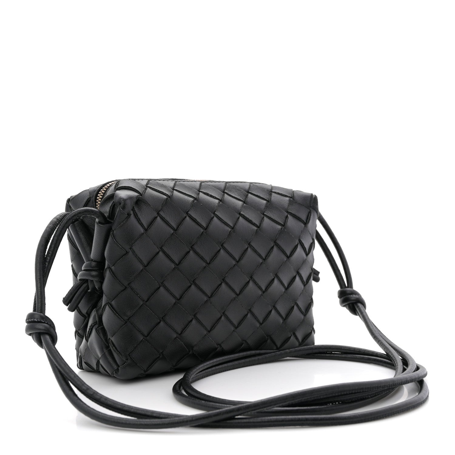 Bottega Veneta Nappa Intrecciato Mini Loop Camera Bag Black 3 of 9
