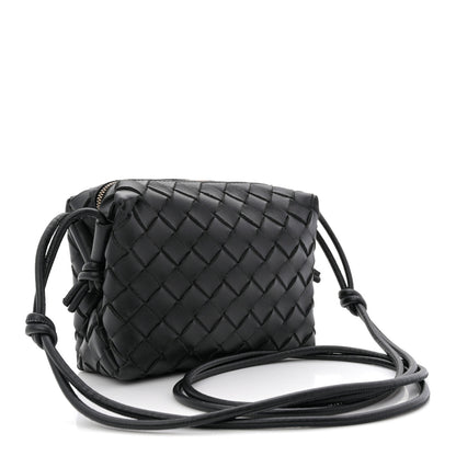 Bottega Veneta Nappa Intrecciato Mini Loop Camera Bag Black 3 of 9