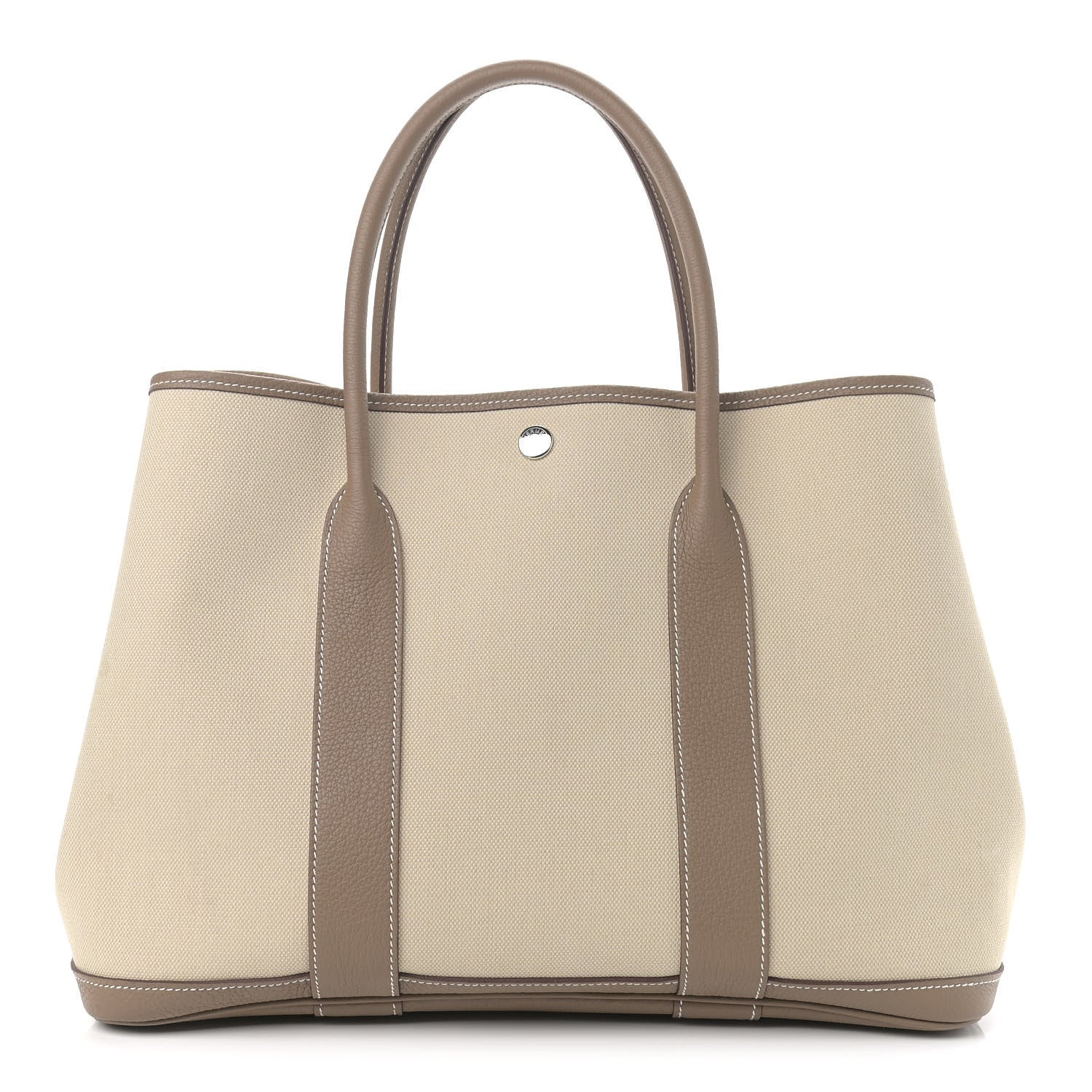 Hermes Twill D Negonda Garden Party 36 MM Tote Beton Etoupe 1 of 8