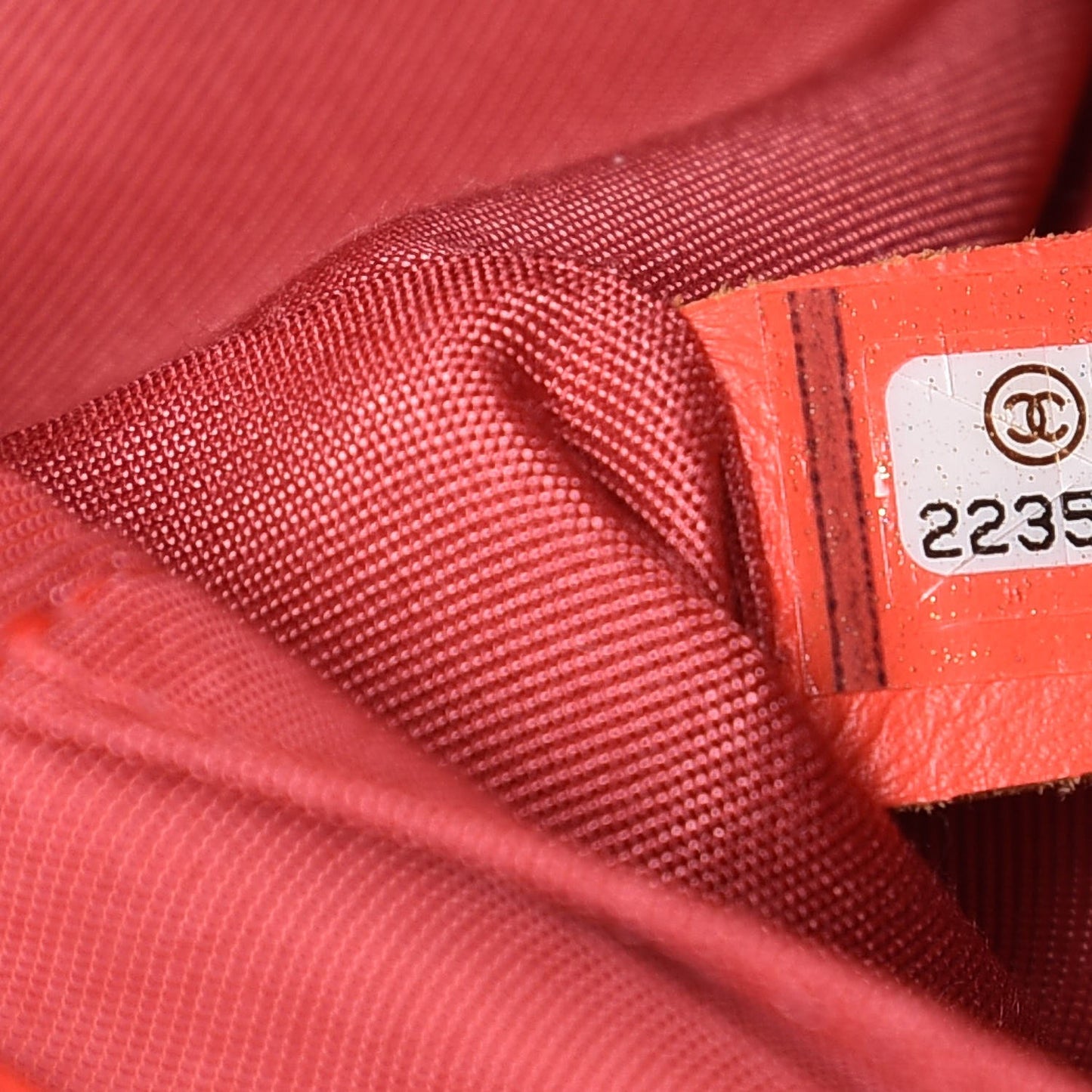 Calfskin Chevron Quilted New Medium Boy Flap Coral