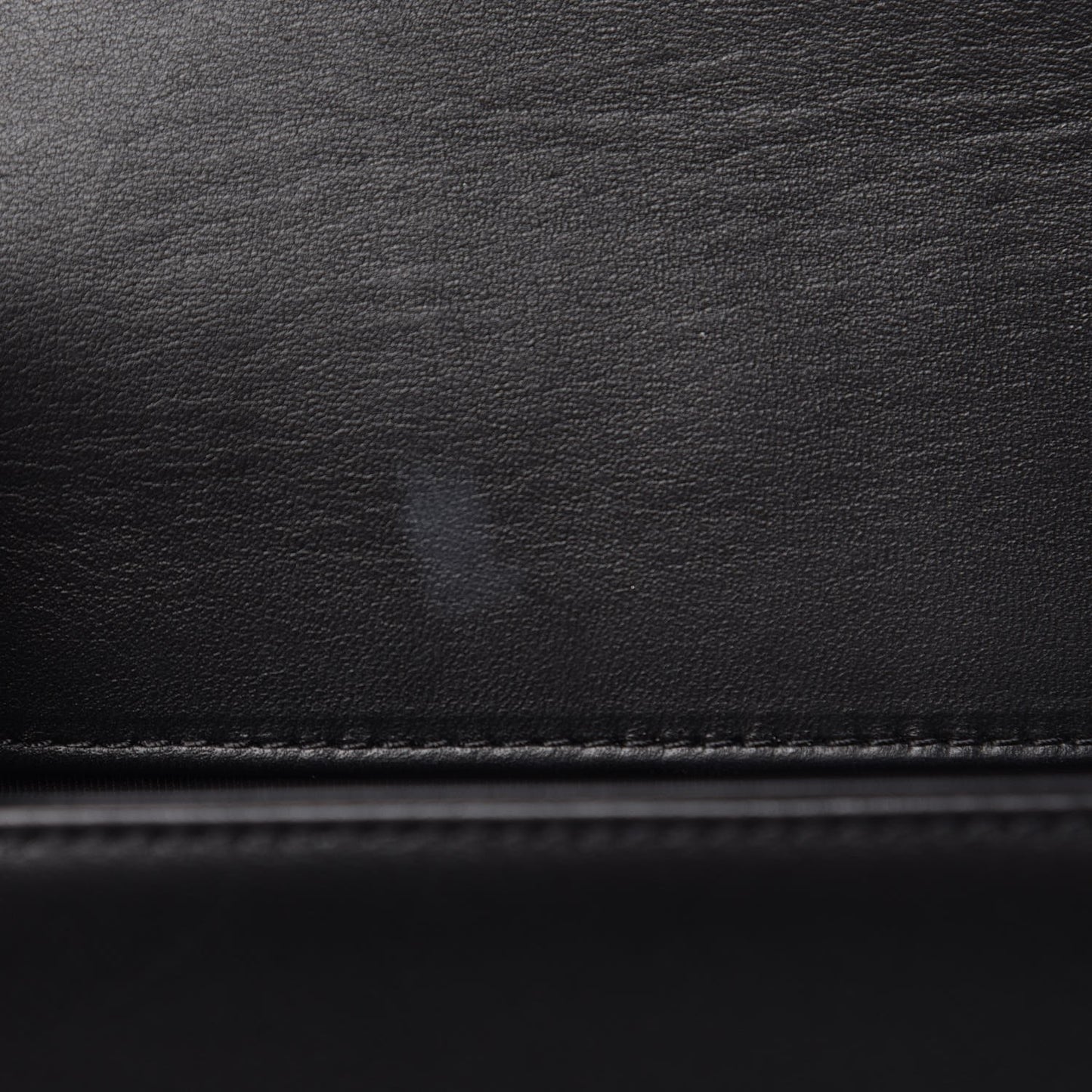 Lambskin Quilted Small Boy Flap Black