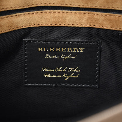 Burberry Derby Calfskin House Check Small Macken Crossbody Bag Black 5 of 7
