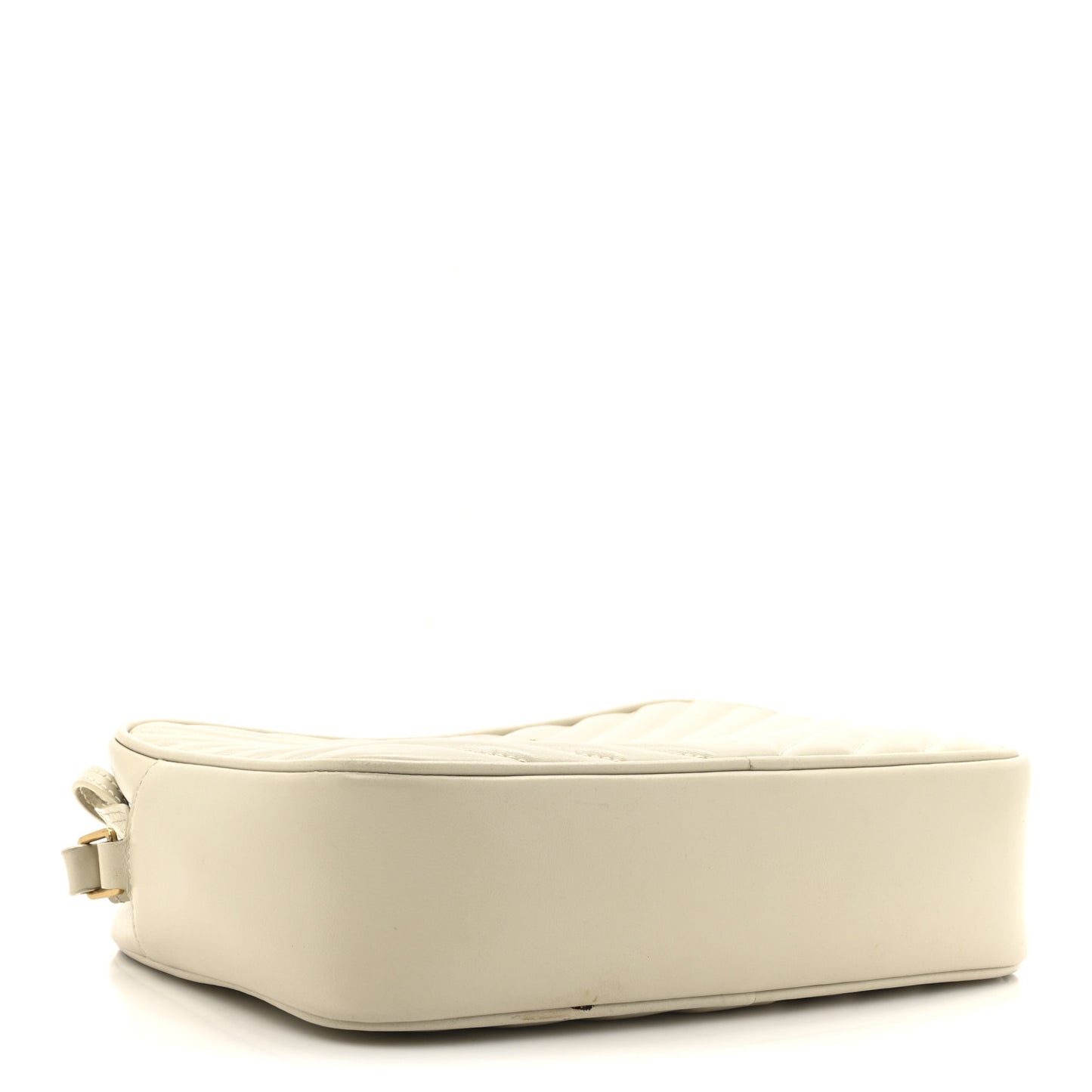 Calfskin Matelasse Monogram Lou Camera Bag Crema Soft