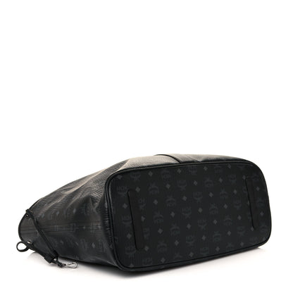 MCM Visetos Medium Liz Reversible Shopper Tote Black 5 of 19