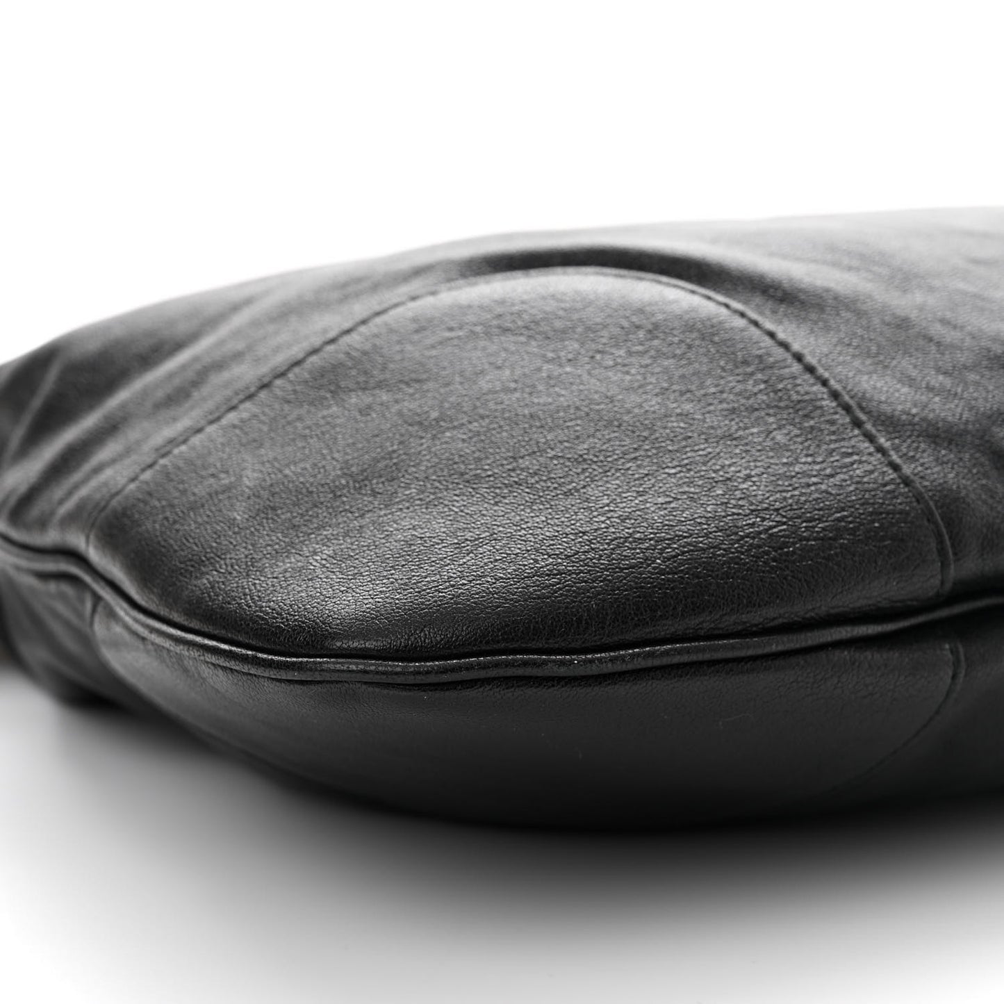 Sakai Calfskin Horsebit 1955 Cinch Top Messenger Bag Black
