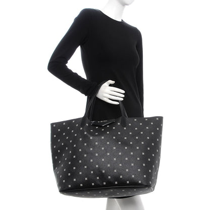 Givenchy Textured Coated Canvas Mini Lilies Print Large Antigona Tote Black 2 of 8