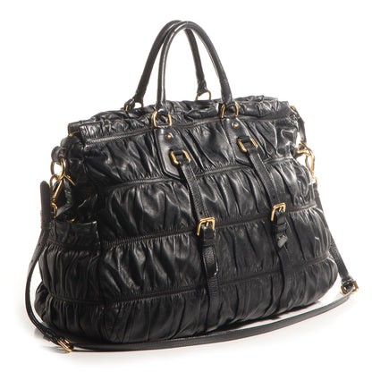 Prada Nappa Gaufre Tote Nero Black 3 of 11