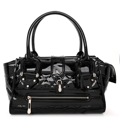 Burberry Patent Quilted Large Manor Tote Black 1 of 14