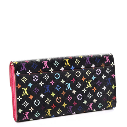 Louis Vuitton Monogram Multicolor Sarah Wallet NM Black Grenade 3 of 8