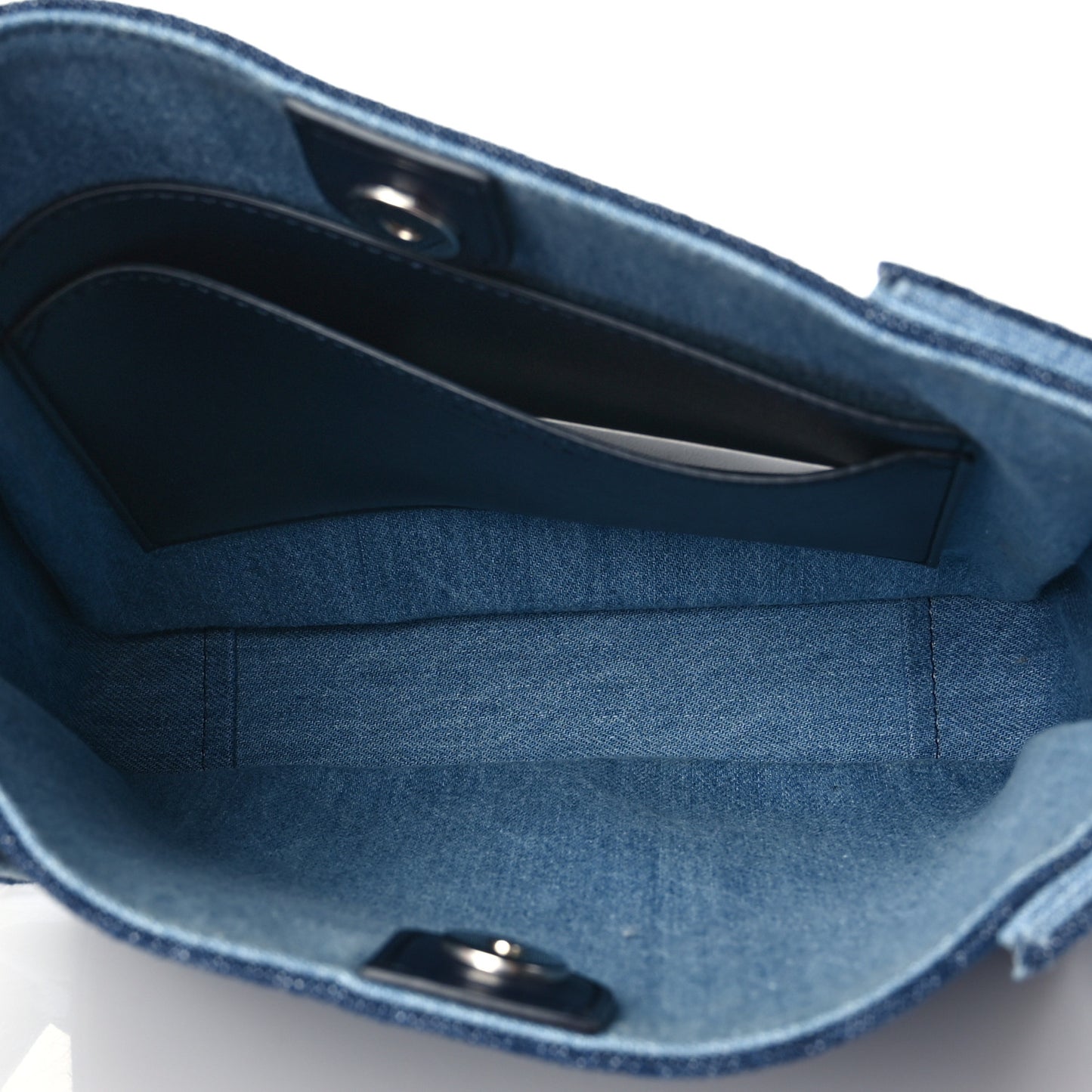 Eco Alter Denim Perforated Logo Mini Crossbody Orion Blue