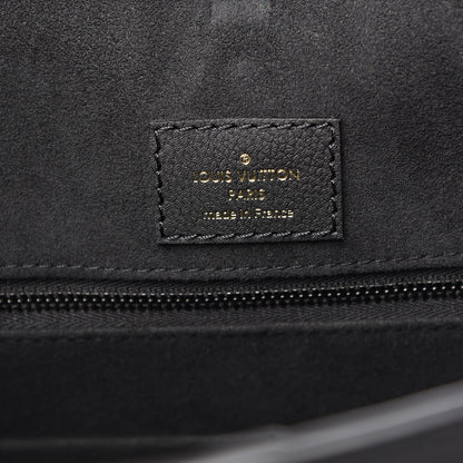 Louis Vuitton Soft Calfskin Lockme Tote MM Black 6 of 12