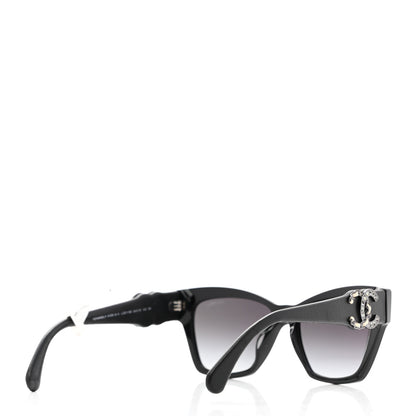 Chanel Acetate Square CC Sunglasses 5456 Black 4 of 7