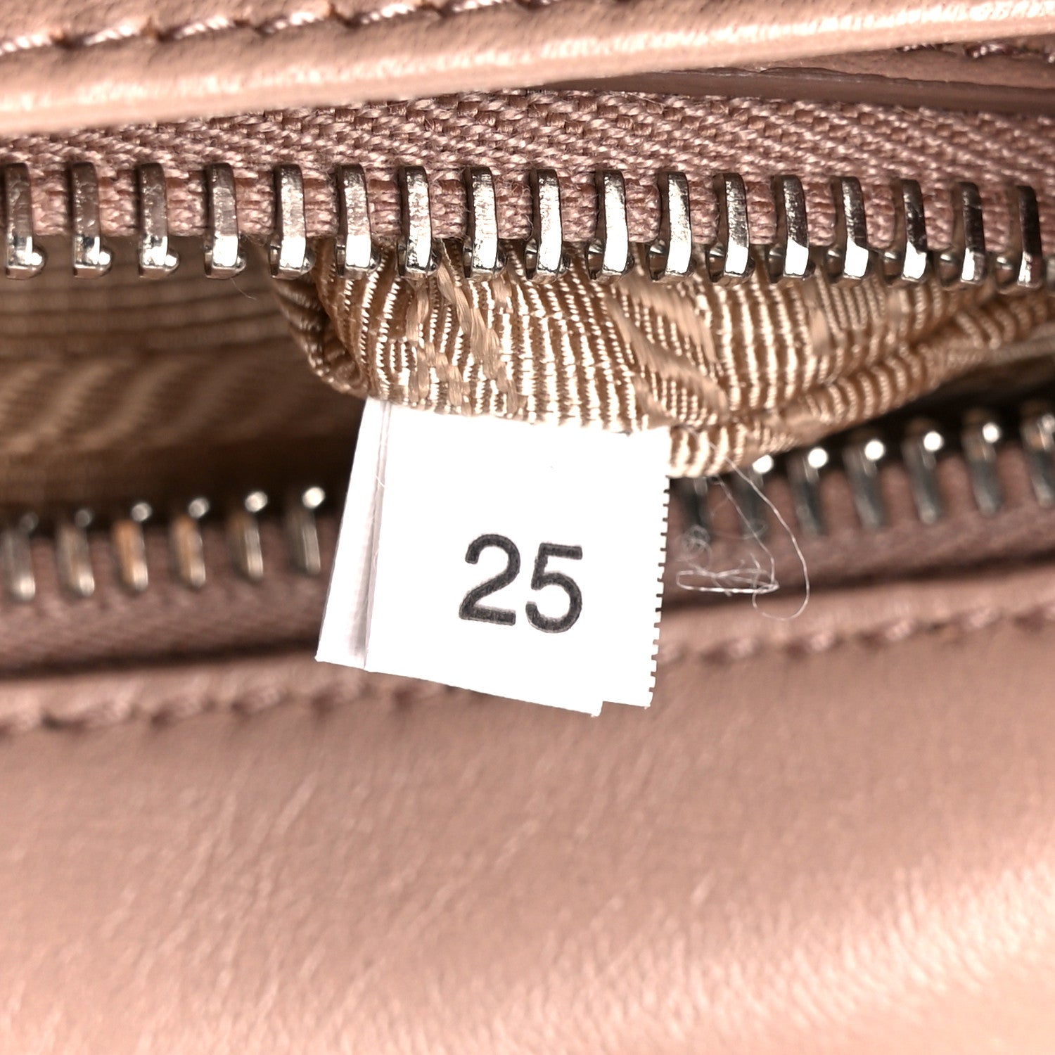 Prada Nappa Triangle Stitched Large Spectrum Bag Cipria 7 of 10