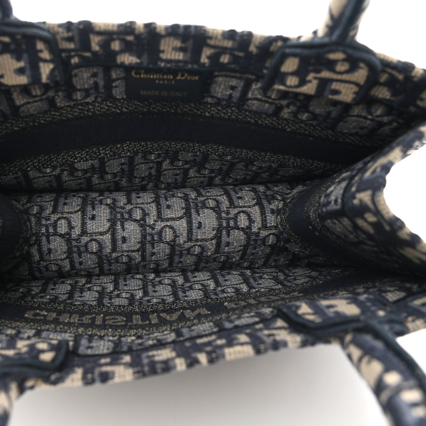 Oblique Small Book Tote Blue Multicolor