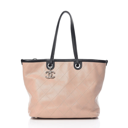 Chanel Grained Calfskin Shopping Fever Tote Light Pink 3 of 13