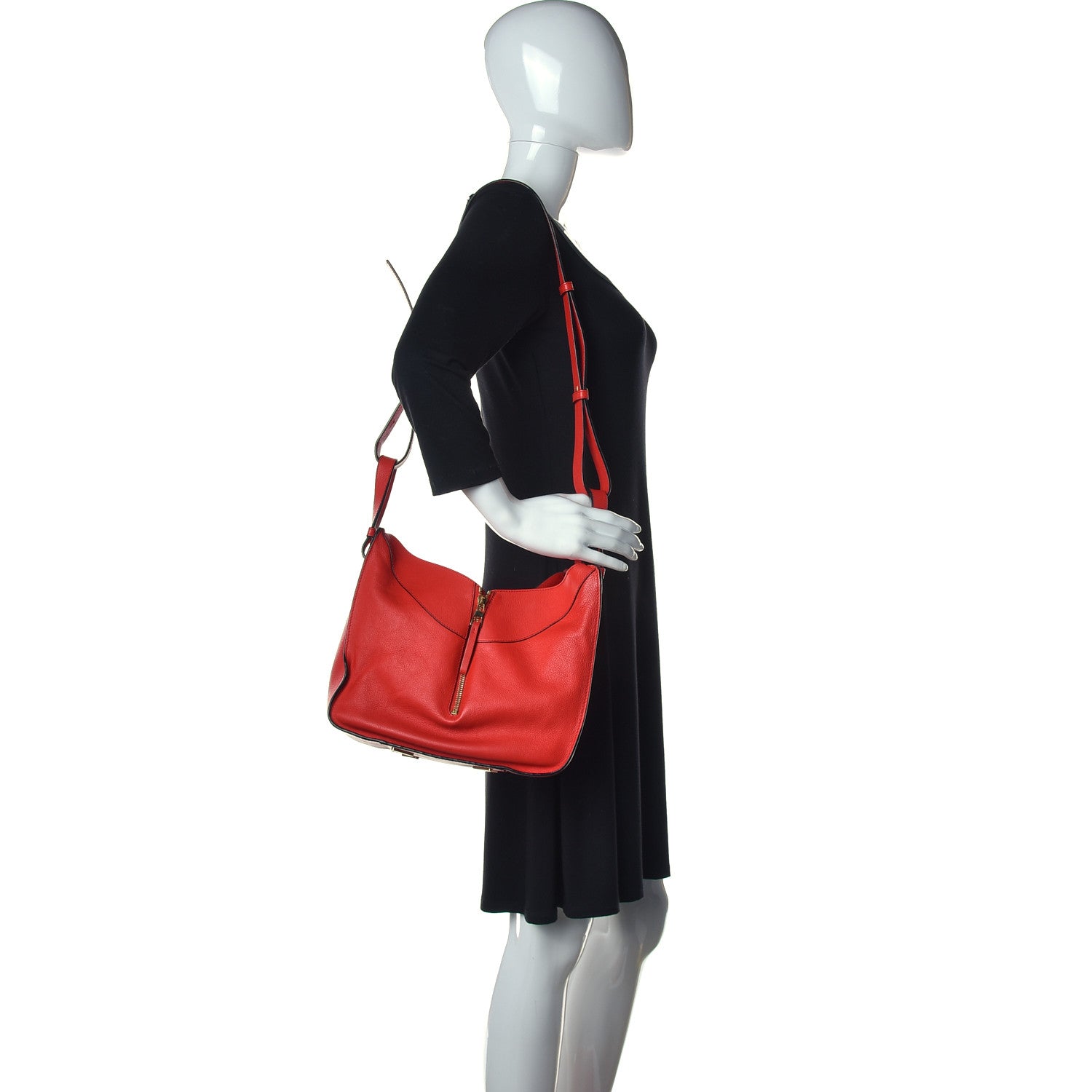 Loewe Calfskin Small Hammock Shoulder Bag Red 2 of 13