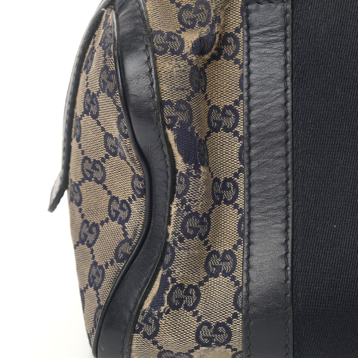 Monogram Vintage Web Small Boston Navy