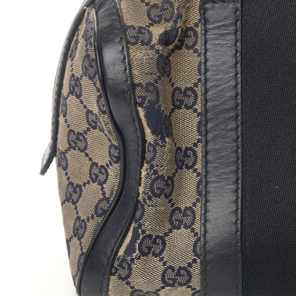 Gucci Monogram Vintage Web Small Boston Navy 8 of 11