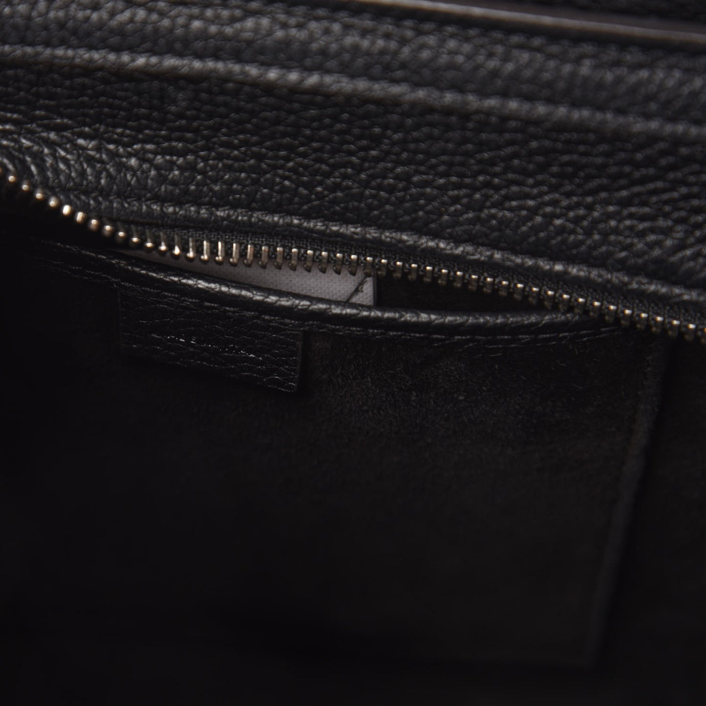 Drummed Calfskin Nano Luggage Black
