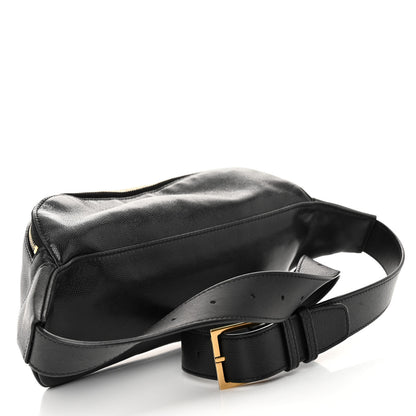 Saint Laurent Grain De Poudre Monogram Belt Bag Black 3 of 11