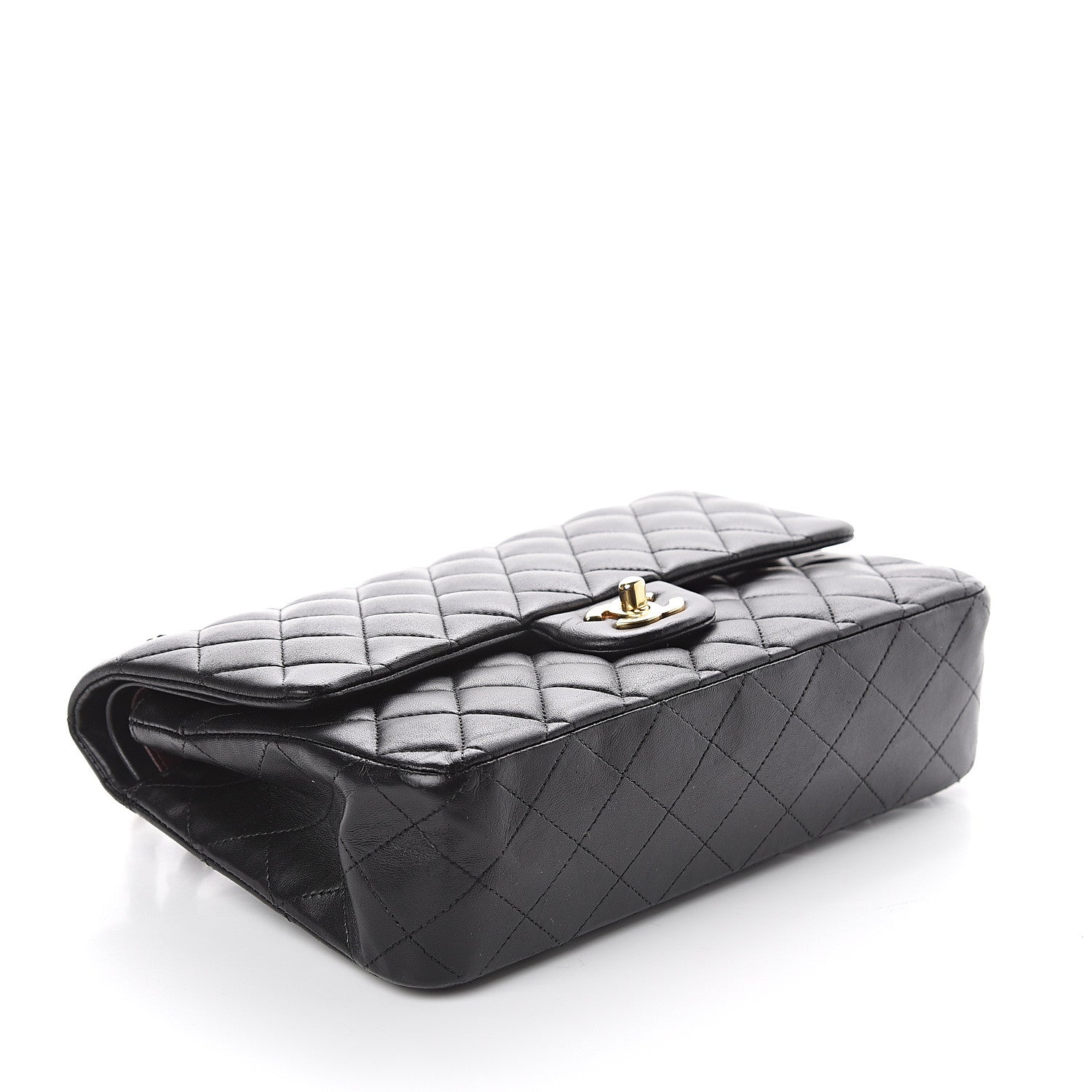 Chanel Lambskin Quilted Medium Double Flap Black 3 of 9