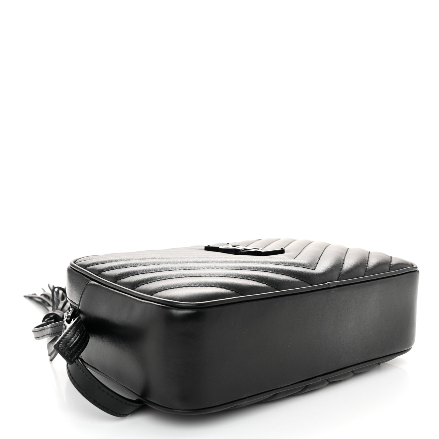 Calfskin Matelasse Monogram Monochrome Lou Camera Bag Black