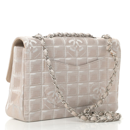 Chanel Nylon Medium Travel Flap Light Beige 3 of 13